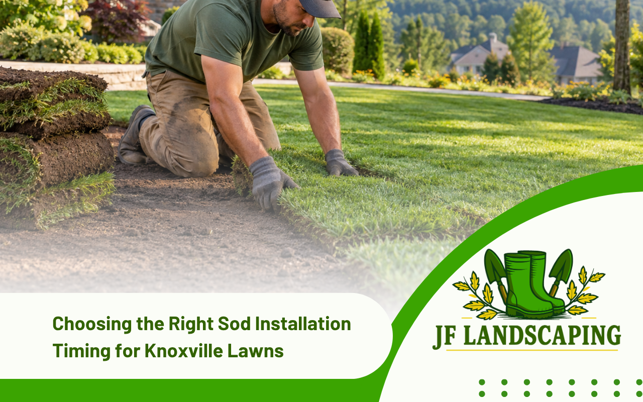 Sod installation timing for healthy lawn growth in Knoxville