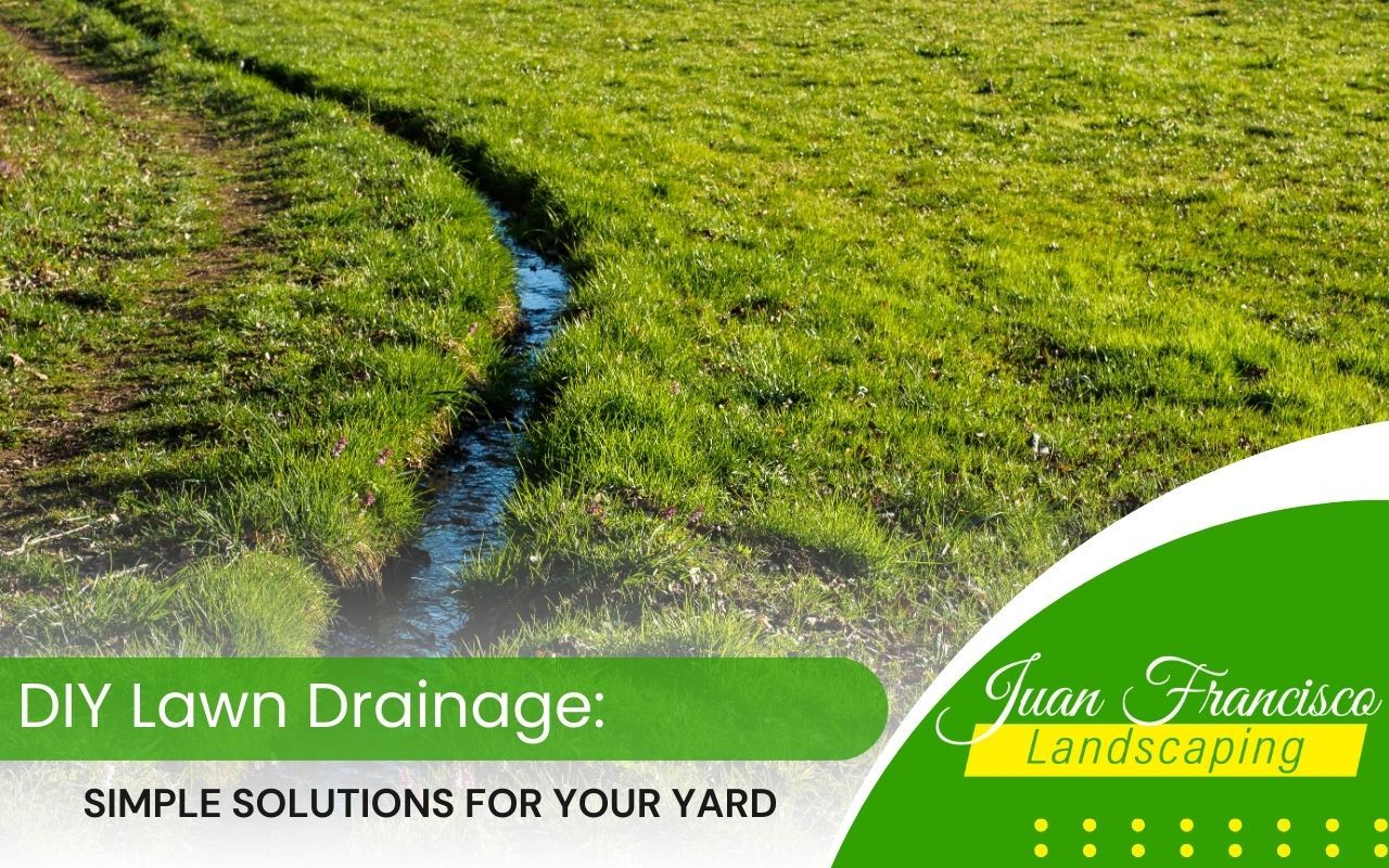 Homeowner installing a French drain for DIY lawn drainage in Knoxville