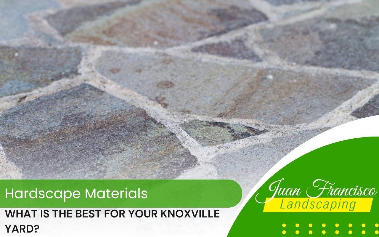 Flagstone patio built in a Knoxville backyard
