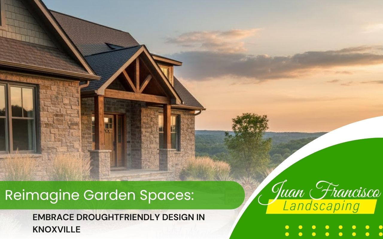 Front yard with native plants using Drought-Friendly Design in Knoxville