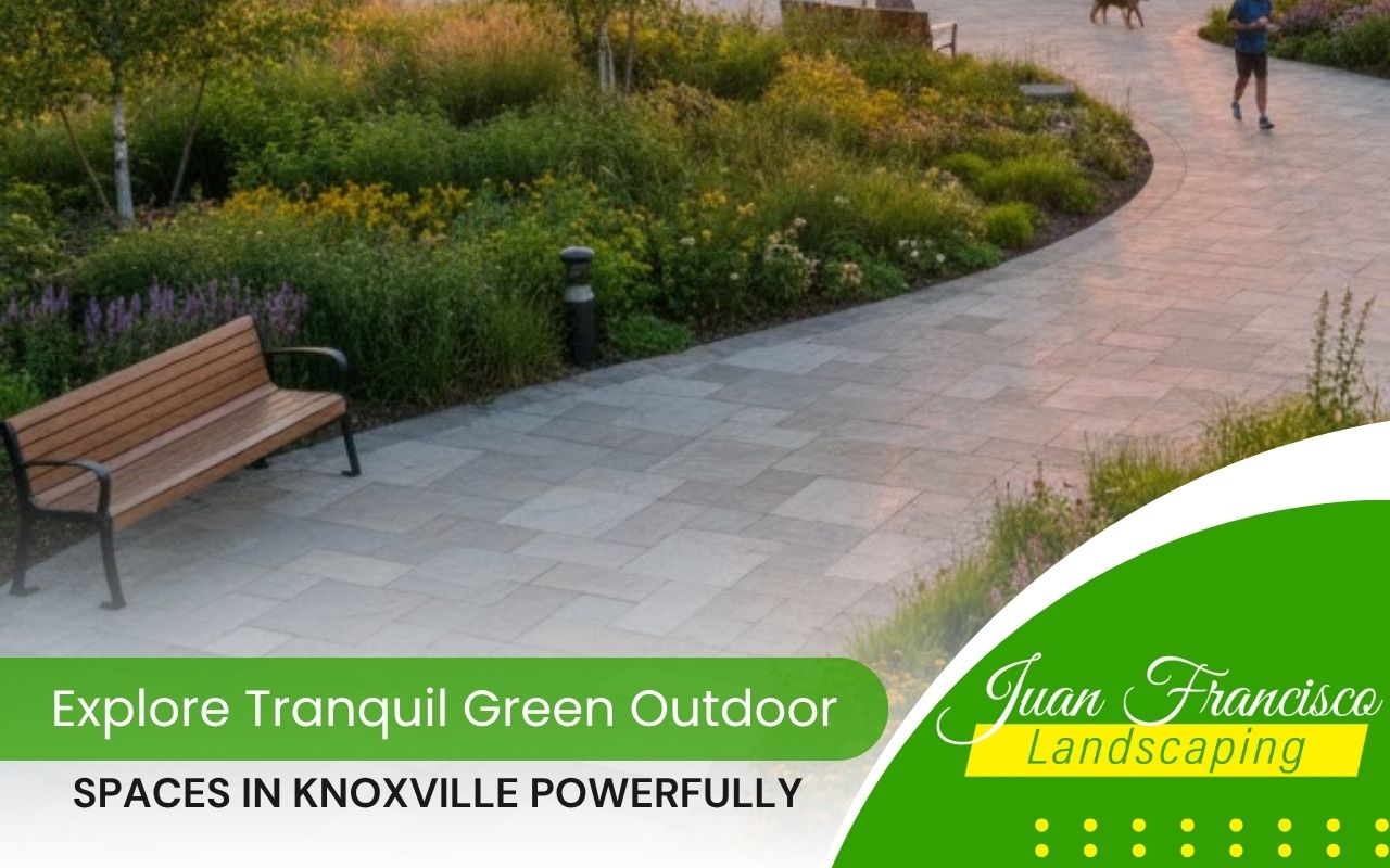 Forest trail highlighting peaceful Green Outdoor Spaces in Knoxville