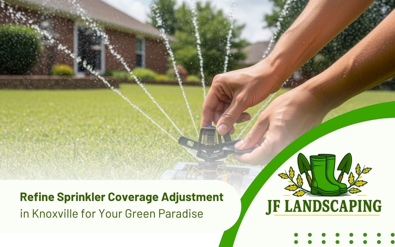 Sprinkler coverage adjustment in Knoxville for an evenly watered lawn