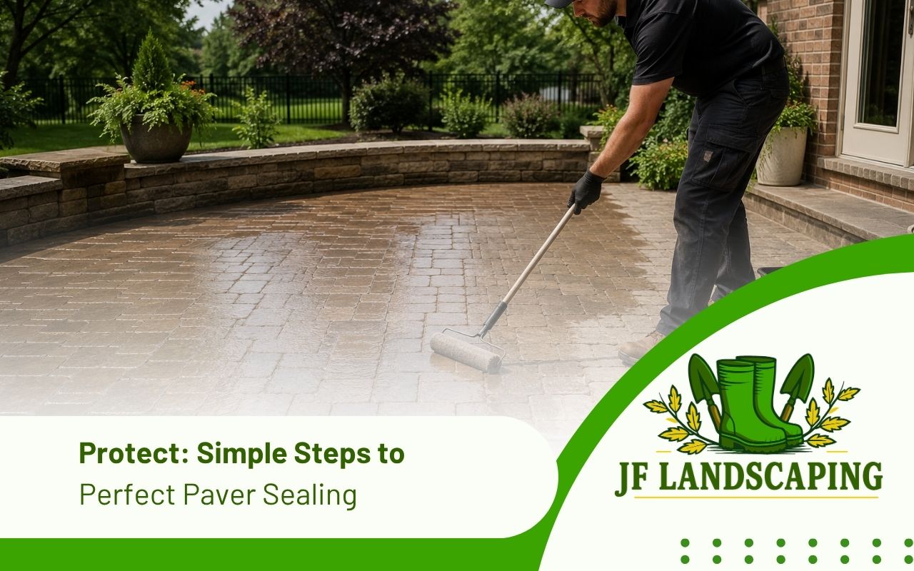 Paver sealing on a clean Knoxville patio surface