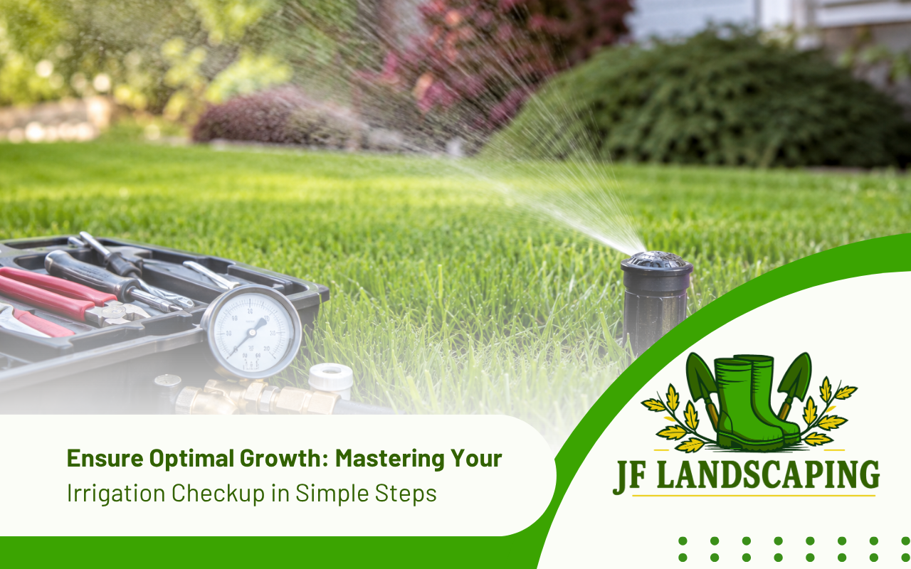 Irrigation checkup with sprinkler inspection for better lawn coverage