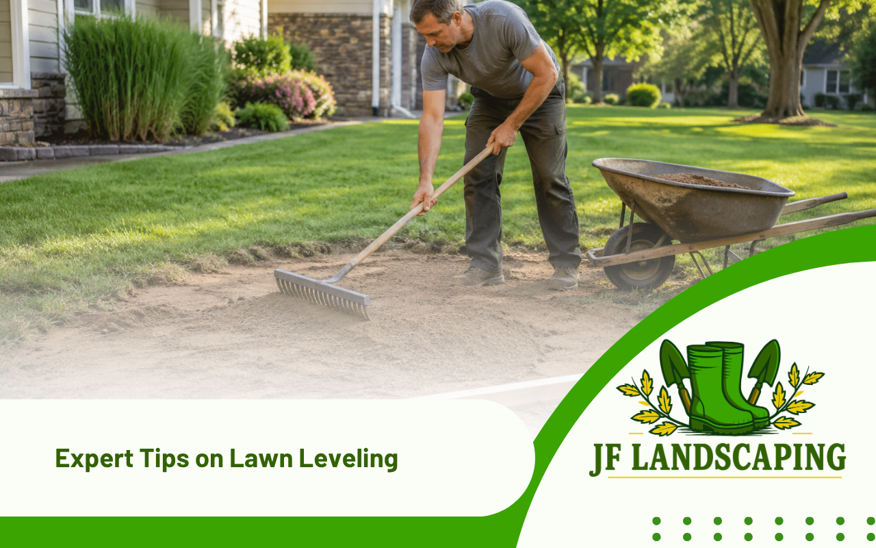 Lawn leveling work creating a smoother yard in Oak Ridge